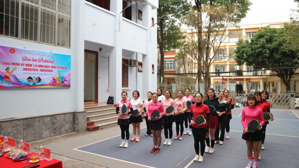Công đoàn VKSND tỉnh Cao Bằng tổ chức Giao lưu Pickleball chào mừng kỷ niệm 115 năm ngày Quốc tế Phụ nữ 8/3